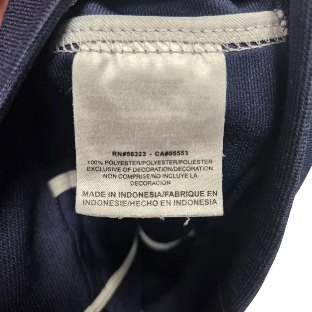 Men's Vintage Jordan Jumpman Full Zip Track Jacket Navy Blue White Size Large L